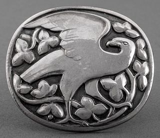 Georg Jensen Sterling Eagle Design #166 Brooch