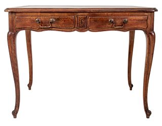Louis XV Style Leather Top Wooden Writing Desk