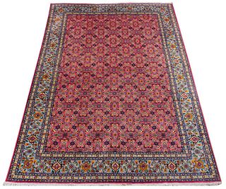 Turkish Floral Pictorial Rug, 9' x 6'