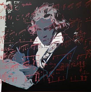 Andy Warhol- Silk Screen "Beethoven 11.391"
