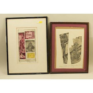 Two Betty Turner Etchings