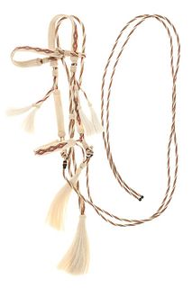 Deer Lodge, MT Horse Hair Hitched Bridle c. 1900-