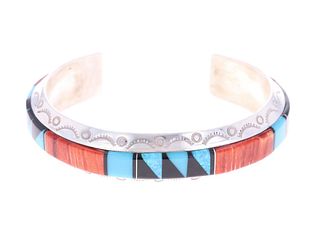 Navajo Joan Douglas Silver Multistone Bracelet