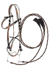 Deer Lodge, MT Horse Hair Hitched Bridle c. 1970-