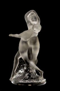 Lalique Sculpture "Deux Danseuses" Nude Dancers