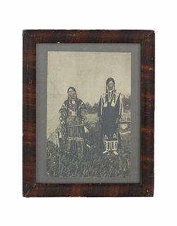 Plateau Indians Paiute Couple Black & White Photo