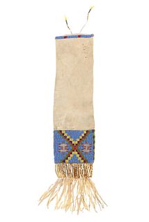 Ca. 1920-1940 Blackfeet Beaded Large Pipe Bag