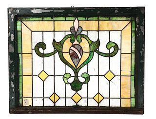 Butte, MT Large Stained Glass Window Late 1800s