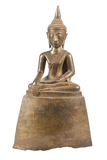 Seated Laos Meditation Buddha Statue 18th-19th C.
