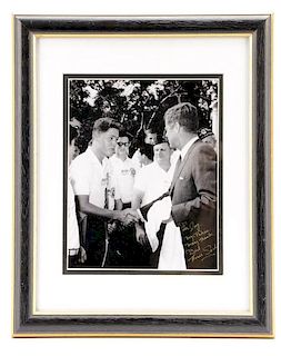 Sachs, "Bill Clinton with President Kennedy"-1963