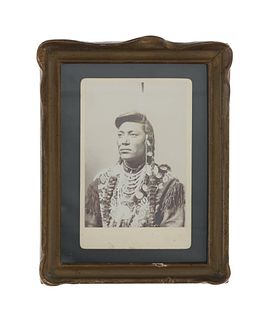 19th C. Crow Chief Little Head Albumen Photo