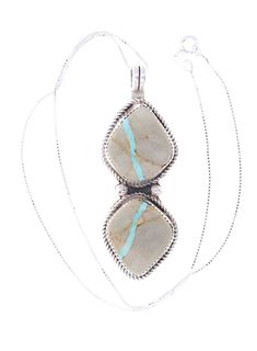 Navajo Sam Royston Ribbon Turquoise Necklace