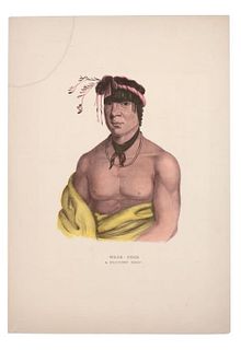 McKenney & Hall Wesh-Cubb Chieftain Lithograph