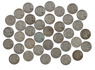 1949-1963 Ben Franklin Silver Half-Dollars (37)