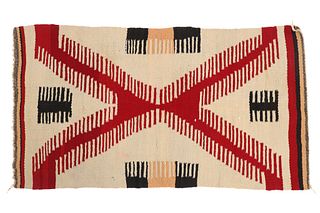 Navajo Gallup Trading Post Hand Woven Rug c. 1960s