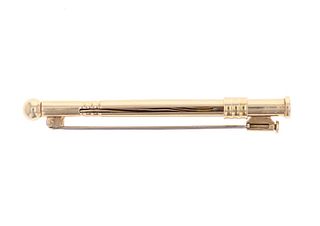 Art Deco 18k Yellow Gold Swizzle Stick Pin c1950s