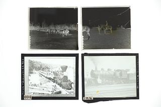 Four Glass Negative Photos 1880-1910s