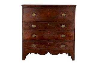 Southern Federal Walnut Chest of Drawers
