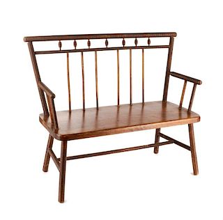 American Diminutive Child's Bench, Likely Southern