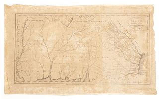 Early Map of Georgia, John Payne, Circa 1810