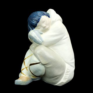 Large Lladro Eskimo Boy Figurine