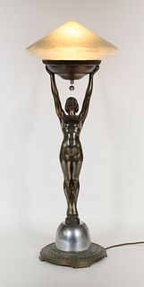 Frankart Style Standing Nude Lamp
