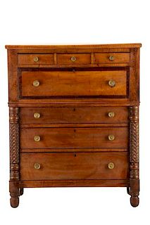 American Classical Maple Chest of Drawers