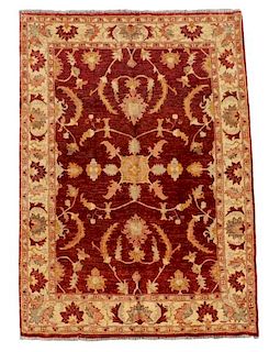 Hand Woven Persian Peshewar Rug, 6' 3" x 9'