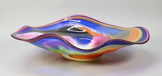 Michael Hansen & Nina Paladino Art Glass Bowl