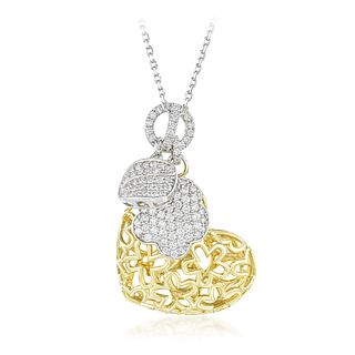 Heart Shape Diamond Pendant Necklace