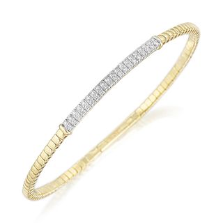Diamond Gold Flex Bracelet