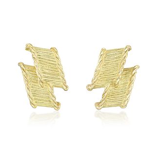 Tiffany & Co. Gold Earrings, French