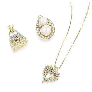 Group of Diamond and Gold Jewelry