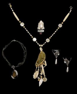 Four Assorted Pieces of Costume Jewelry
