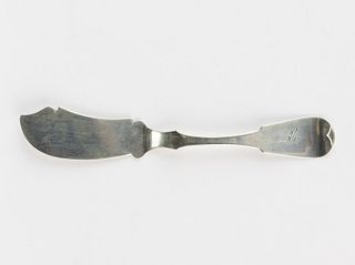FREDERICK J. POSEY, HAGERSTOWN, MARYLAND / (WEST) VIRGINIA COIN SILVER BUTTER KNIFE