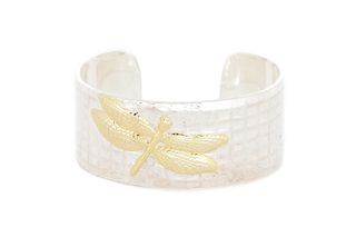 Tiffany & Co. Sterling & 18k Dragonfly Bracelet