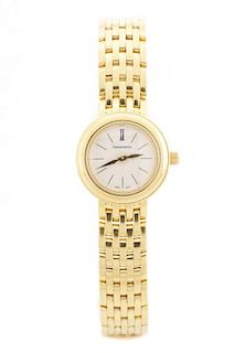 Tiffany & Co Ladies 18K Yellow Gold Watch