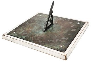 Historical 1709 Bronze Sundial Plate. possibly Virginia