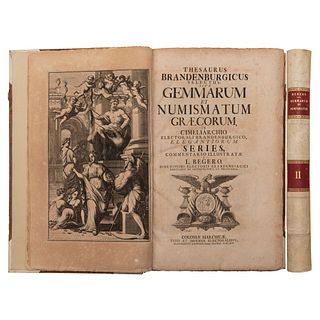 Begero, Laurentio. Tomo I. Thesaurus Brandenburgicus Selectus. Sive Gemmarum et Numismatum Greacorum...Coloniae Marchicae: 1669.Pzs: 2.