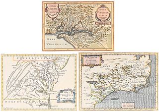 Three Maps of Virginia and the Carolinas