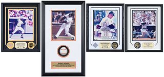 Four Framed Baseball Autographs or Relics