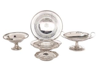 Group of 5 American Sterling Table Accessories