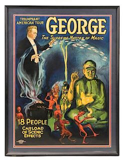 Advert, "George: The Supreme Master of Magic"-1924