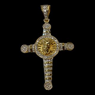 10 kt Yellow Gold Cross Pendant from the Surreal Collection
