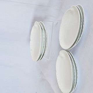 Group of France White Side Plates