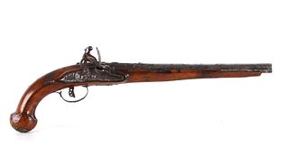 19th Century Middle Eastern Flintlock .60 Pistol