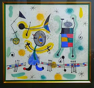 Joan Miro, Attributed, Mixed Media Painting