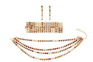 Philippe Ferrandis Necklace, Bracelet, & Earrings