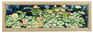 Bob Ichter Signed Water Lily Watercolor