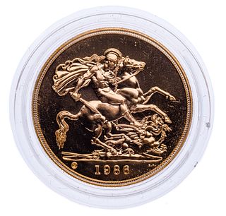 United Kingdom: 1986 5-Pound Gold